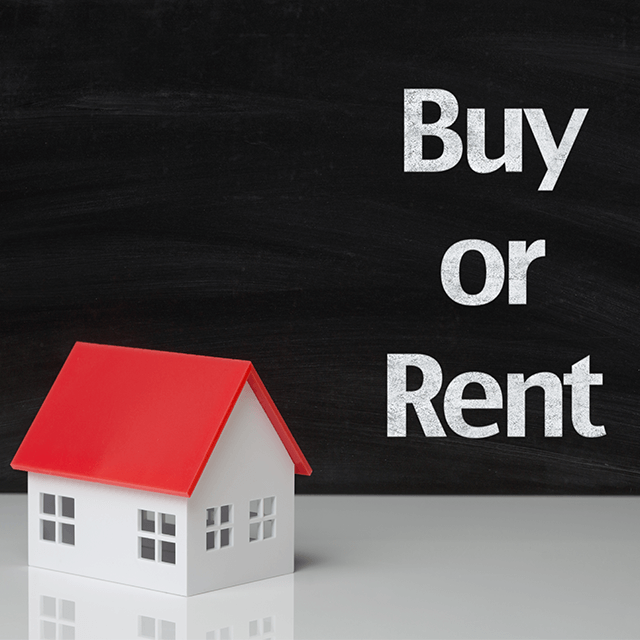 The decision to buy or keep renting